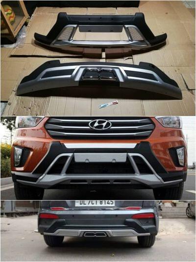 SET SOBREBUMPER DELANTERO Y TRASERO CRETA 2015-2018