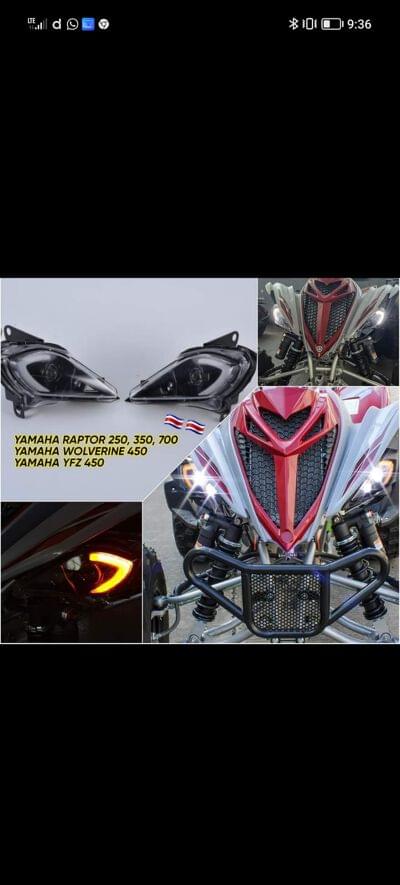 FOCOS DE LUPA RAPTOR 250,350, 700/ WOLVERINE 450/YFZ4500