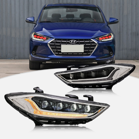 Focos delanteros con animación para Hyundai Elantra 2017-2018