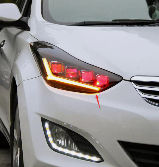 Focos delanteros con animación para Hyundai Elantra 2017-2018