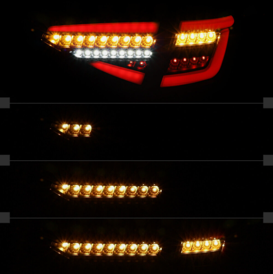 Focos traseros secuenciales para Subaru Impresa WRX Hatchback 2008-2014