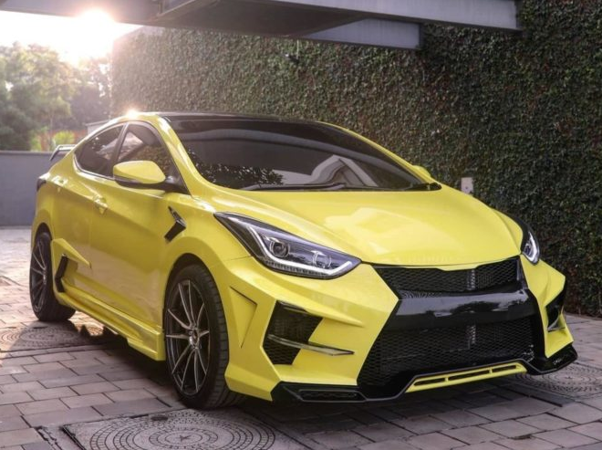 Body kit negro para Hyundai Elantra 2016-2018