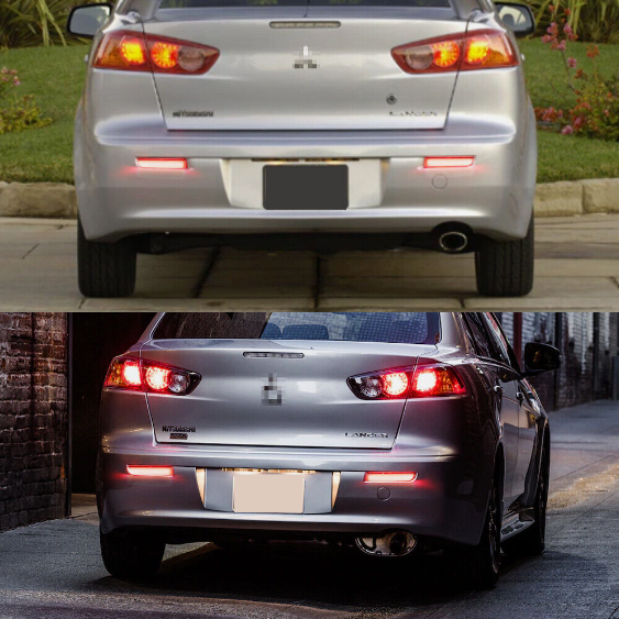 Reflectores de bumper trasero secuenciales para Mitsubishi Lancer 2008-2017