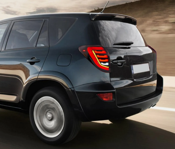 Focos traseros secuenciales ahumados para Toyota Rav4 2006-2012.