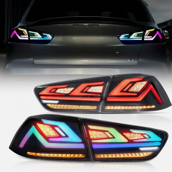 Focos traseros VLAND con animación, Mitsubishi Lancer 2008-2017 / EVO X