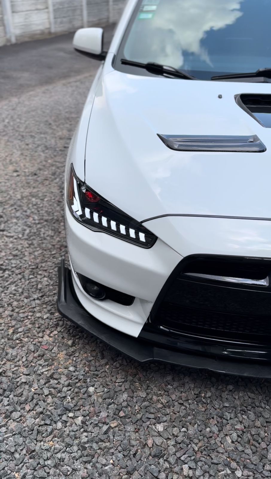Lupas/focos delanteros VLAND con proyecctor de doble haz y demon eye, Mitsubishi Lancer 2008-2017 / EVO X.
