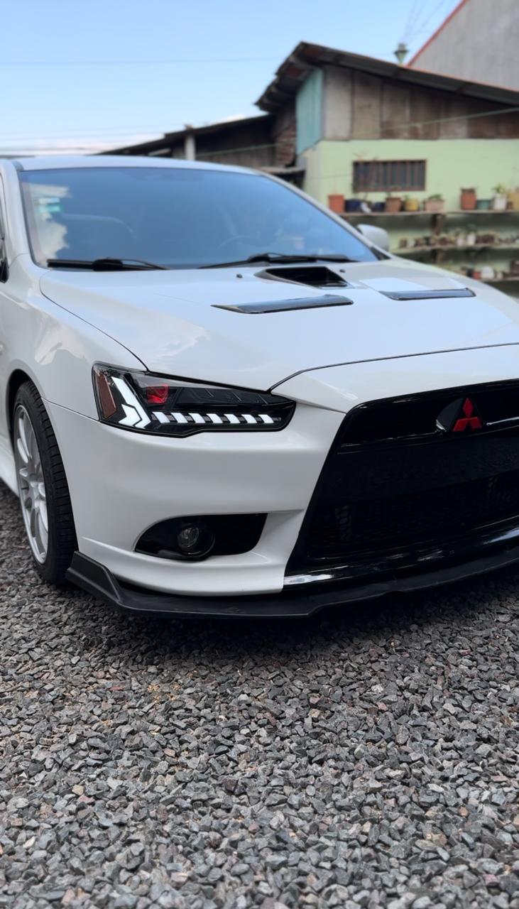 Lupas/focos delanteros VLAND con proyecctor de doble haz y demon eye, Mitsubishi Lancer 2008-2017 / EVO X.