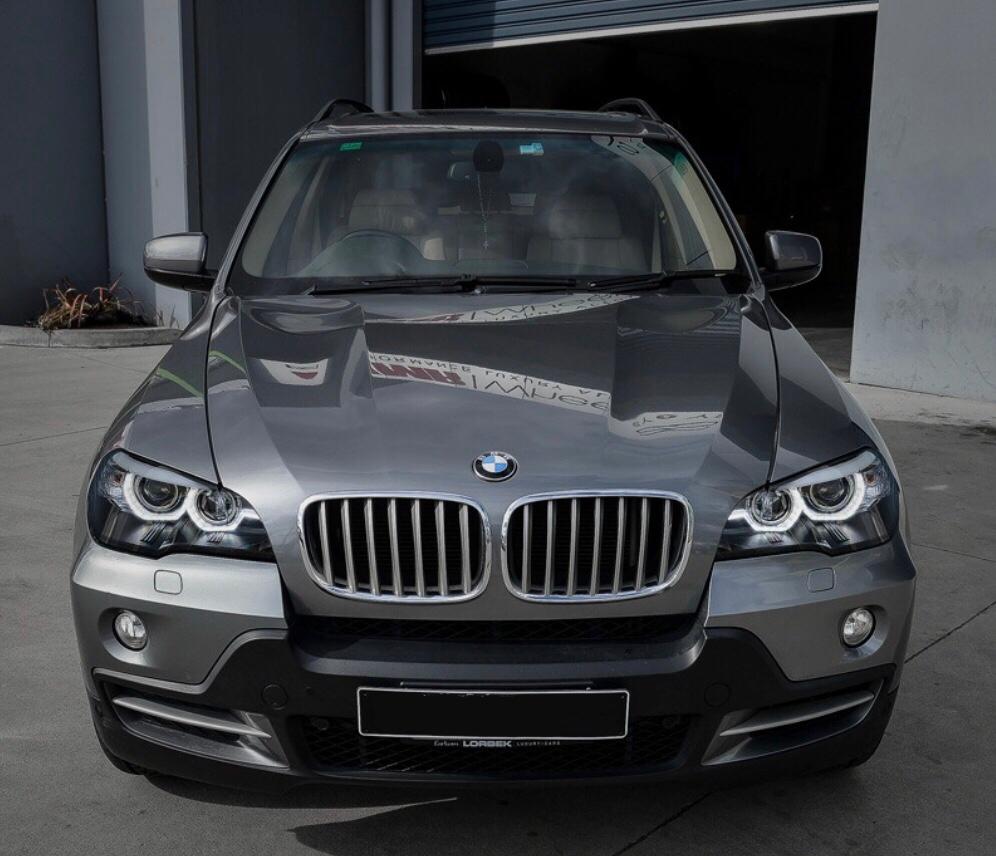 Focos delanteros con doble halo DRL para BMW E70 X5 2007-2010