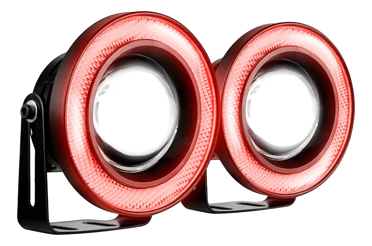 Led ojos de angél FULL rojo 89mm