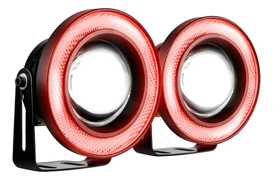 Led ojos de angél FULL rojo 89mm