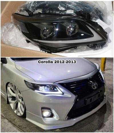 FOCOS LED ESTILO LEXUS COROLLA 2012-2013