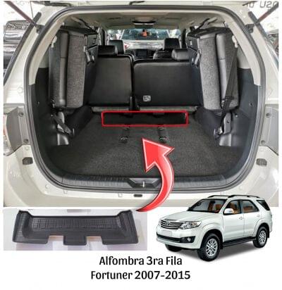 ALFOMBRA FORTUNER TERCERA FILA