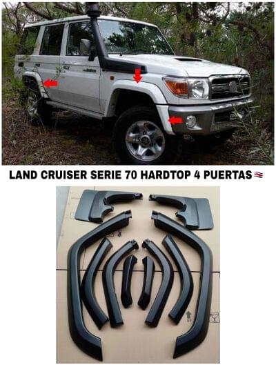 FENDER FLARES LAND CRUISER SERIE 70 HARDTOP 4 PUERTAS