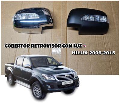 COBERTOR RETROVISOR HILUX 2006-2015 CON LUZ