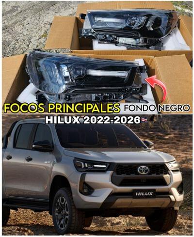focos fondo negro hilux 2022 2026