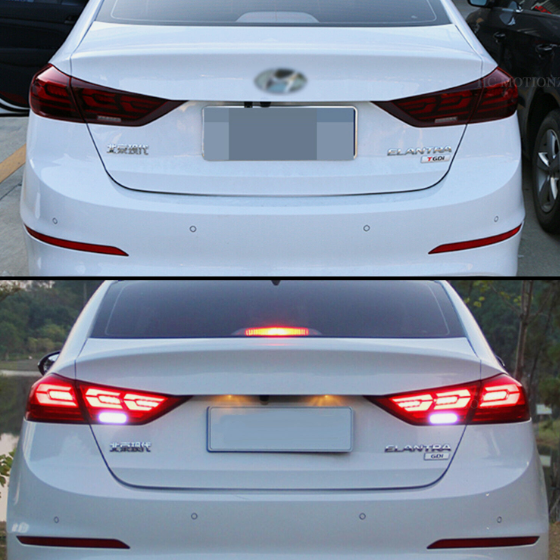 Focos traseros para Hyundai Elantra 2016-2018.