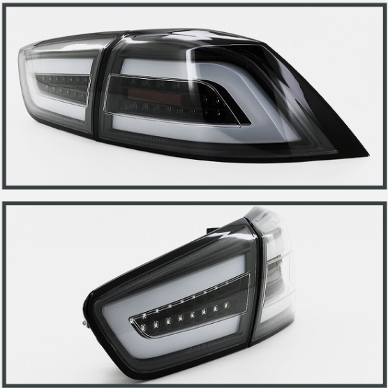 Focos traseros Jetblack para Mitsubishi Lancer Evolution 2008-2017.