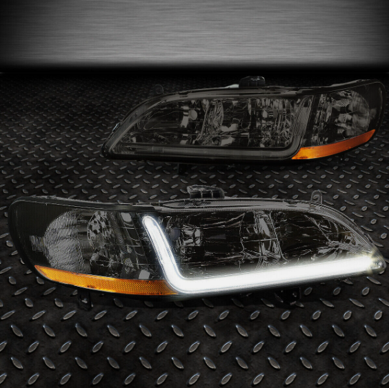 Focos delanteros ahumados para Honda Accord 1998-2002.