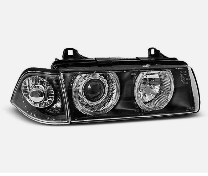 Focos delanteros ojos de angel para BMW Series 3 E46 1990-1999