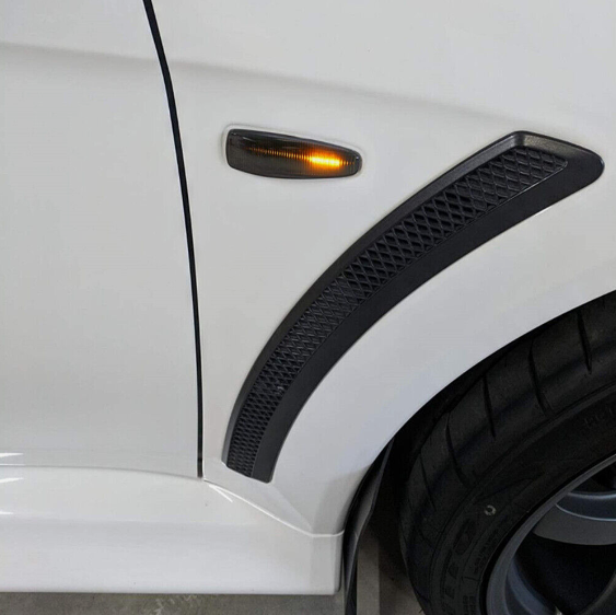 Reflectores de guardabarro ahumados secuenciales para Mitsubishi Lancer 2008-2017