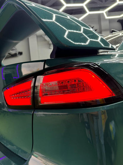 Focos traseros Jetblack para Mitsubishi Lancer Evolution 2008-2017.