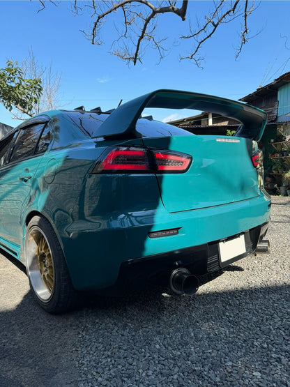 Focos traseros Jetblack para Mitsubishi Lancer Evolution 2008-2017.