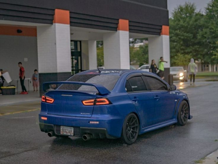 Focos traseros Jetblack para Mitsubishi Lancer Evolution 2008-2017.
